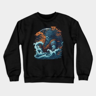 POSEIDON ART ILLUSTRATION Crewneck Sweatshirt